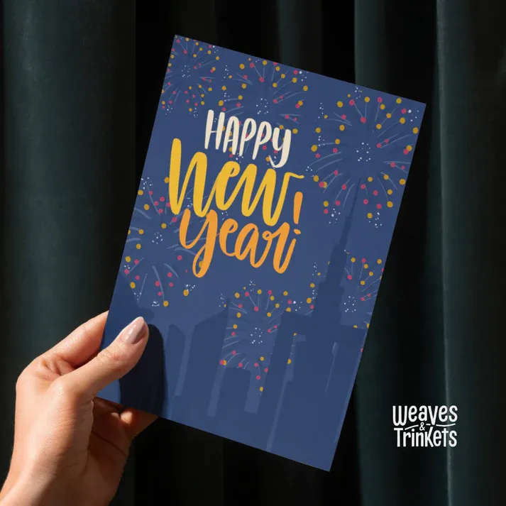 New Year Fireworks Greeting Card- Designer's Edit 4.webp