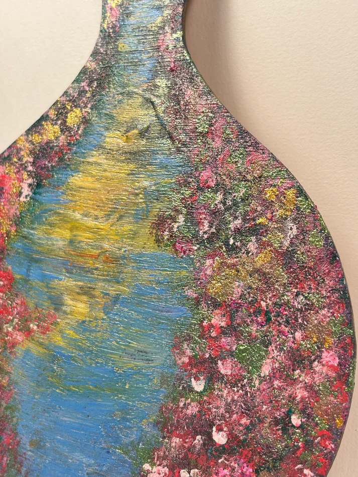 Backwaters - Hand-Painted Paddle Wall Art