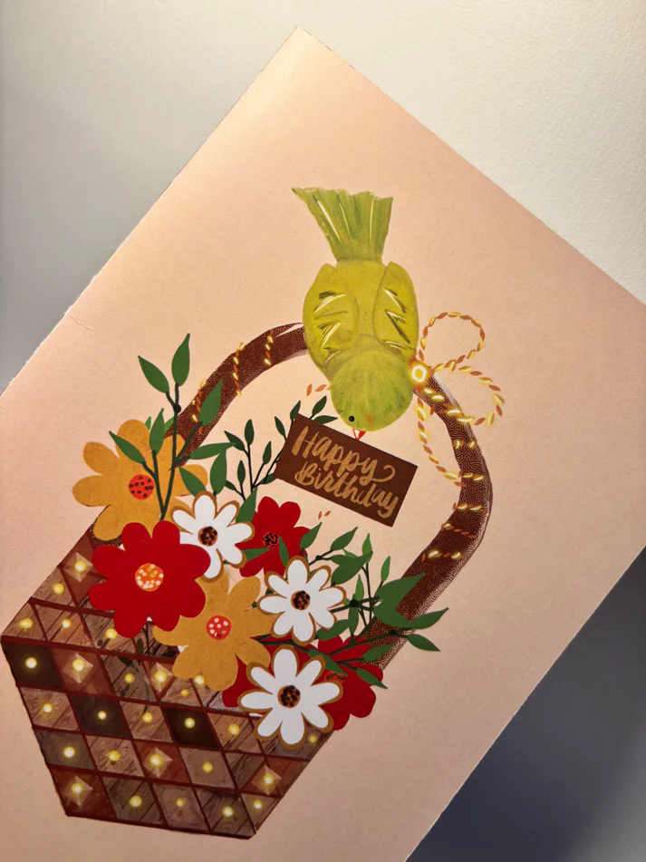 Little Birdie Birthday Card - Designer's Edit